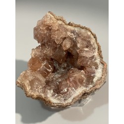 Géode améthyste rose