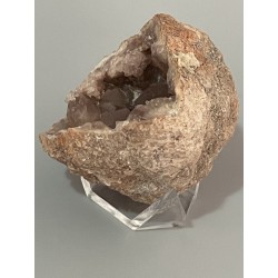 Géode améthyste rose