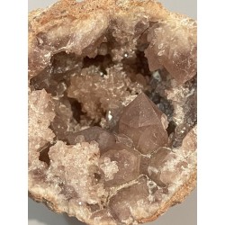 Géode améthyste rose