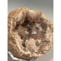 Géode améthyste rose