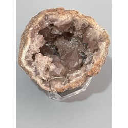 Géode améthyste rose