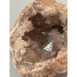 Géode améthyste rose