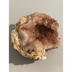 Géode d'améthyste rose - pièce unique.