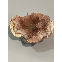 Géode d'améthyste rose - pièce unique.