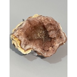 Géode d'améthyste rose - pièce unique.