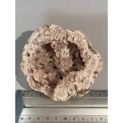 Géode améthyste rose
