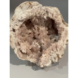 Géode améthyste rose