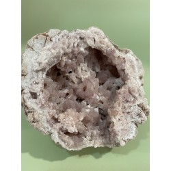 Géode améthyste rose