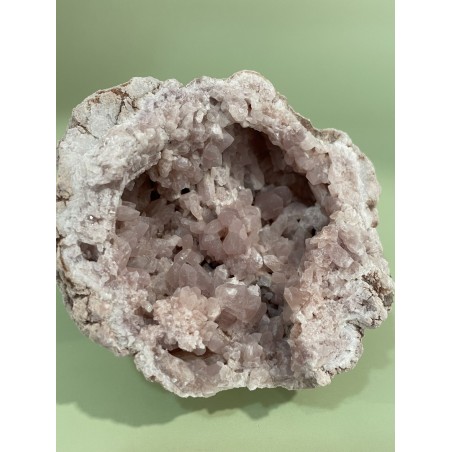 Géode améthyste rose