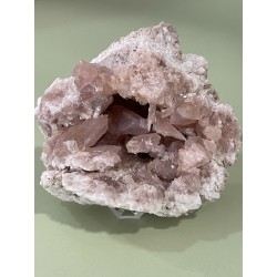 Géode améthyste rose