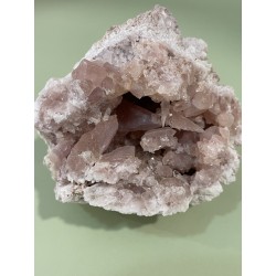 Géode améthyste rose
