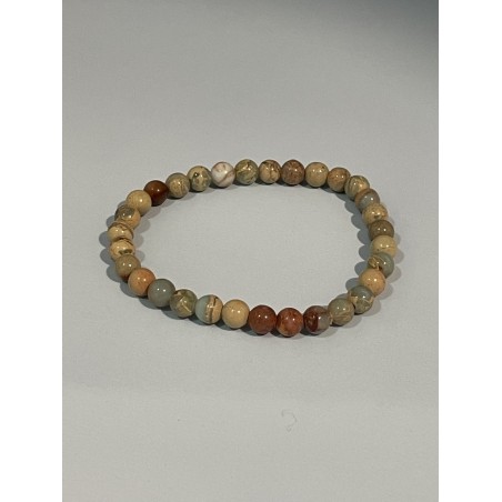 Bracelet en jaspe impérial. Bracelet en jaspe impérial.