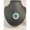 Pendentif en amazonite, donut 40 mm