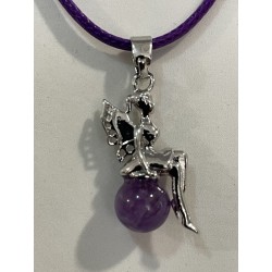 Pendentif Améthyste Fée