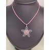 Pendentif quartz rose