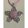 Pendentif quartz rose