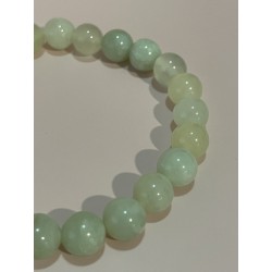 Bracelet en Jade de Chine ou "New Jade", perles 8 mm