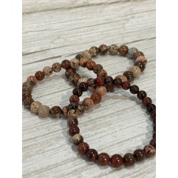 Bracelet en Jaspe bréchique.