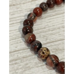 Bracelet en Jaspe bréchique 6 mm