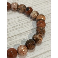 Bracelet en Jaspe bréchique 8 mm