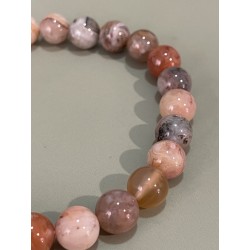 Bracelet agate abricot