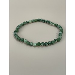 Bracelet en agate arbre, perles 4 mm.
