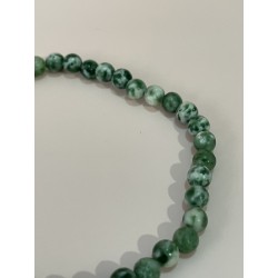 Bracelet en agate arbre, perles 4 mm.