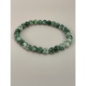 Bracelet en agate arbre, perles 6 mm.
