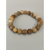 Bracelet en agate crazy lace, perles 8 mm.