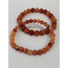Bracelet en agate de feu.
Existe en perles 6 mm et 8 mm.