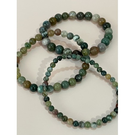 Bracelet en agate, couleurs panachées. Bracelet en agate, couleurs panachées.