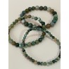 Bracelet en agate, couleurs panachées.