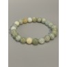 Bracelet en aigue-marine, perles 8 mm.