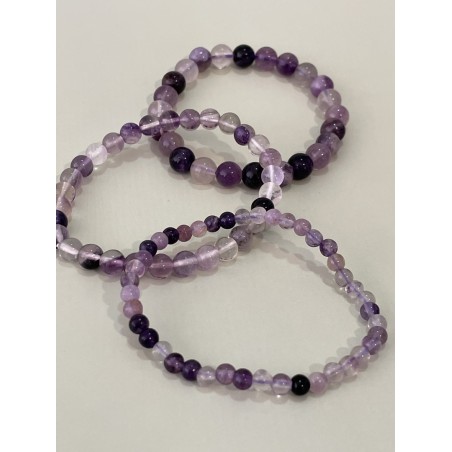 Bracelet en fluorite violette.
Existe en perles 4mm, 6 mm et 8 mm. Bracelet en fluorite violette.
Existe en perles 4mm, 6 mm et 8 mm.