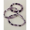 Bracelet en fluorite violette.
Existe en perles 4mm, 6 mm et 8 mm.