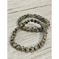 Bracelet jaspe dalmatien