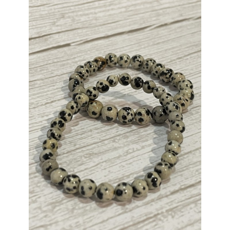 Bracelet jaspe dalmatien