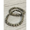 Bracelet jaspe dalmatien