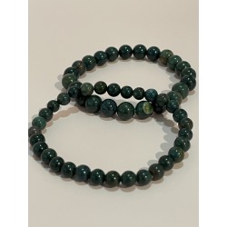 Bracelet en jaspe héliotrope.