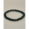 Bracelet en jaspe héliotrope, perles 6 mm.