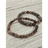 Bracelet en jaspe léopard