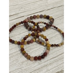Bracelet jaspe mokaïte