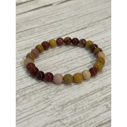 Bracelet en jaspe mokaïte, taille enfant.