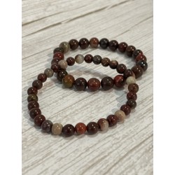 Bracelet en jaspe polychrome