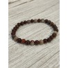 Bracelet en jaspe polychrome, perles 6 mm.
