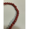 Bracelet en jaspe rouge, perles 4 mm.