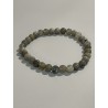 Bracelet en labradorite grise, perles 6 mm.
