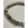 Bracelet en labradorite grise, perles 6 mm.