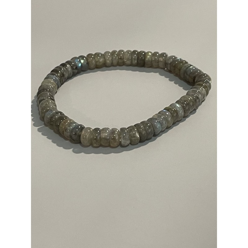 Bracelet labradorite rondelles