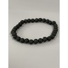 Bracelet en lave, perles 6 mm.